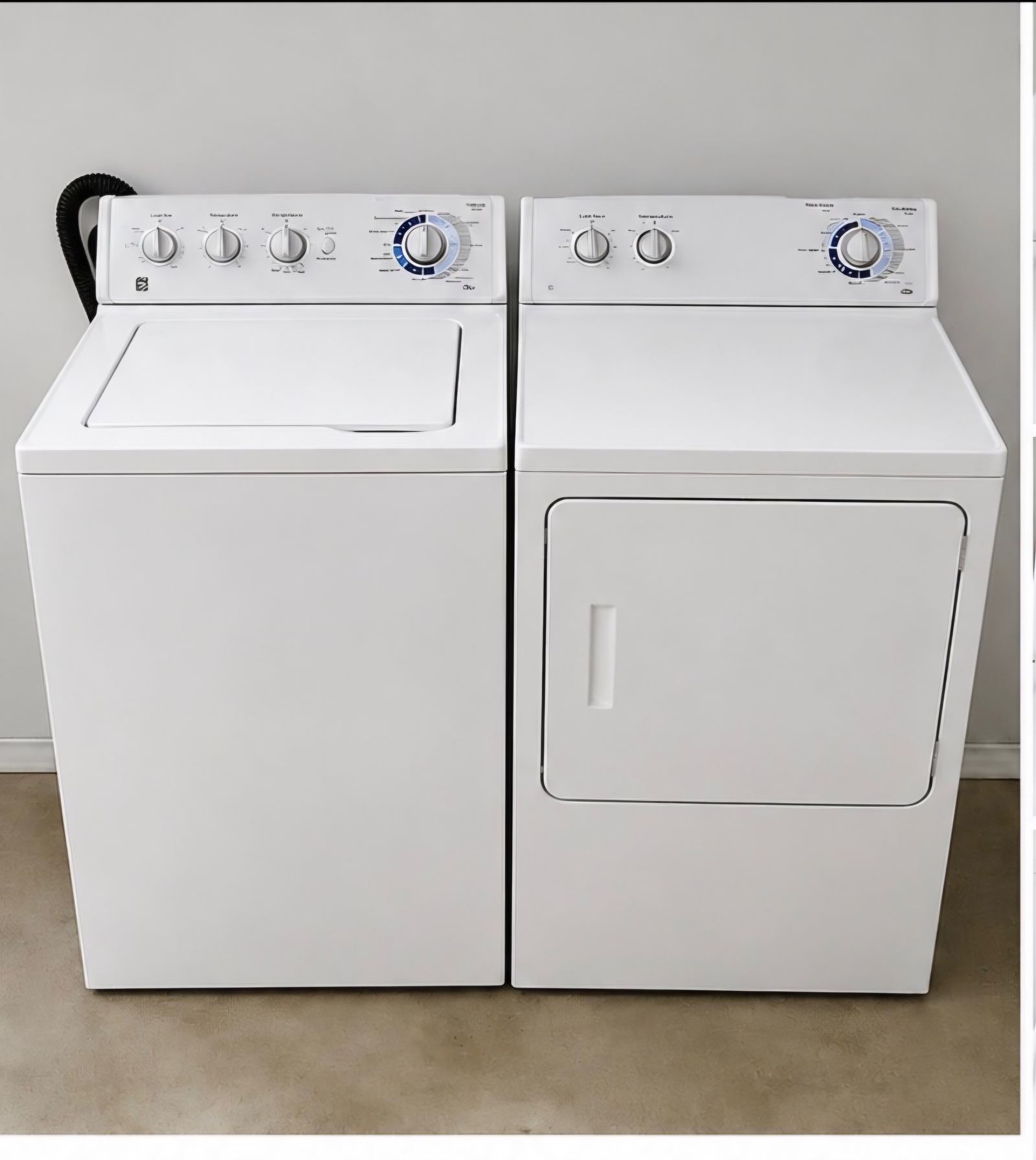 Washer and dryer set ready for delivery